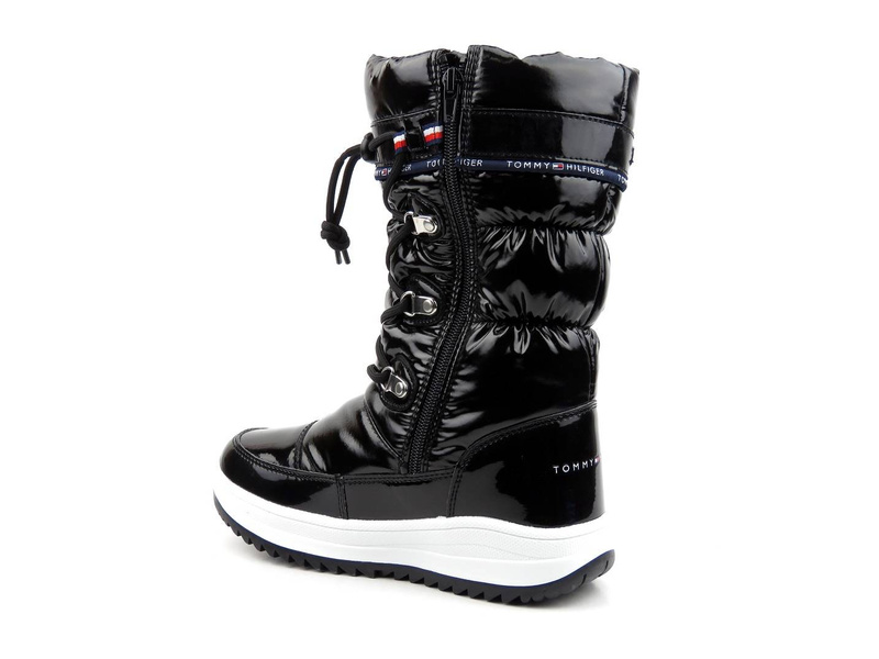 Vodotěsné dámské vysoké boty do sněhu - TOMMY HILFIGER T3A6-32035, černé