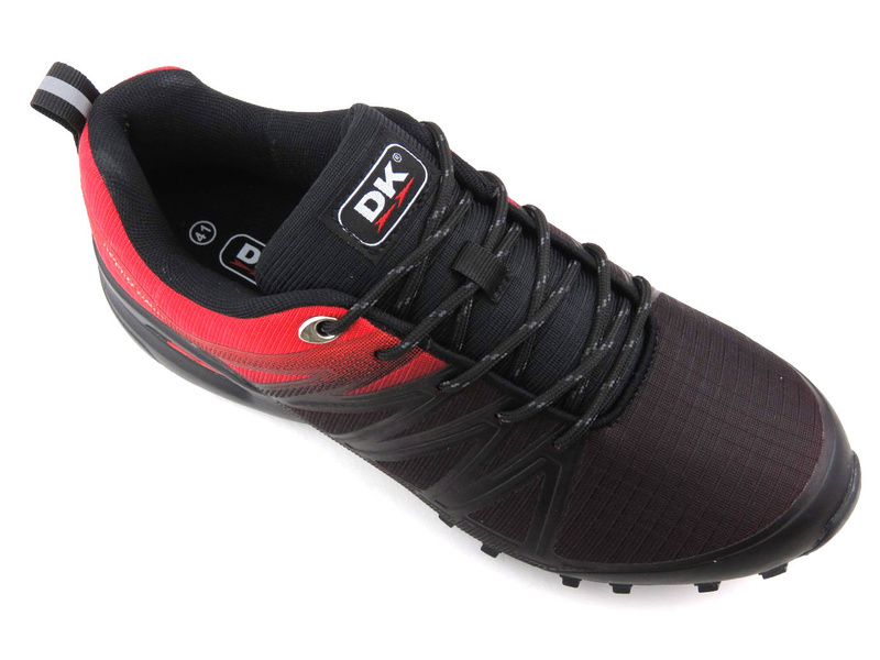 Pánské sportovní boty, běžecké tenisky - DK Speed Grip VB16795, černá a červená