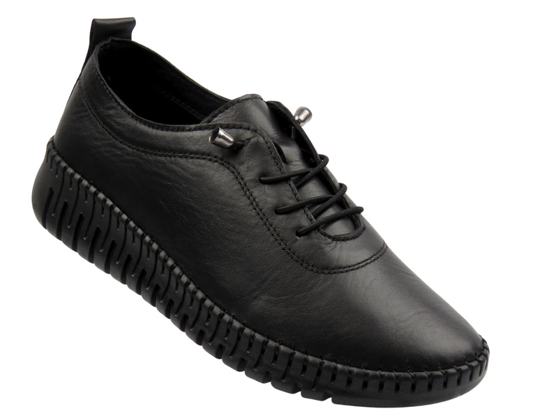 Pohodlné dámské polobotky černé Sokolski 4000