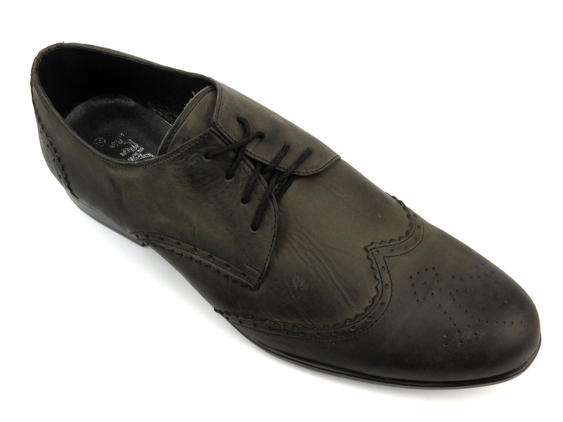 Pánské kožené boty - Moskała 402, šedá