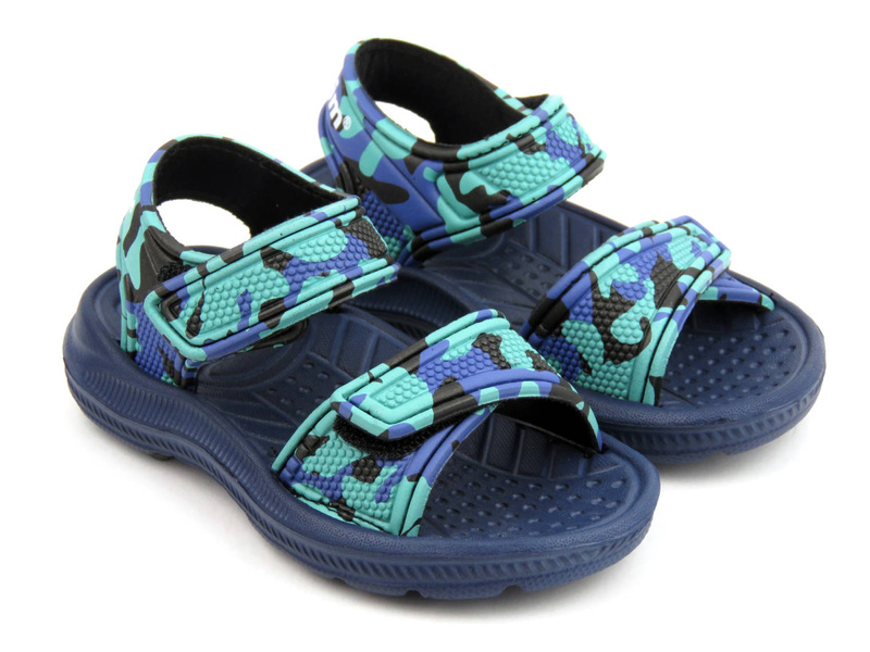 Dětské pěnové sandály na suchý zip - AXIM 2233, zelené