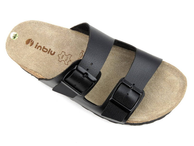 Dámské žabky se silnou podrážkou - INBLU NM-28, černé