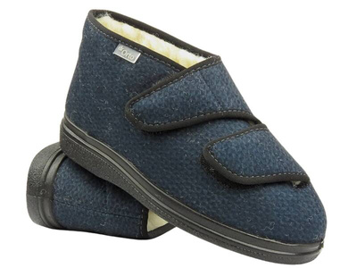 Dámské zimní pantofle s vlnou - Befado Dr. Orto 986D013, tmavě modré