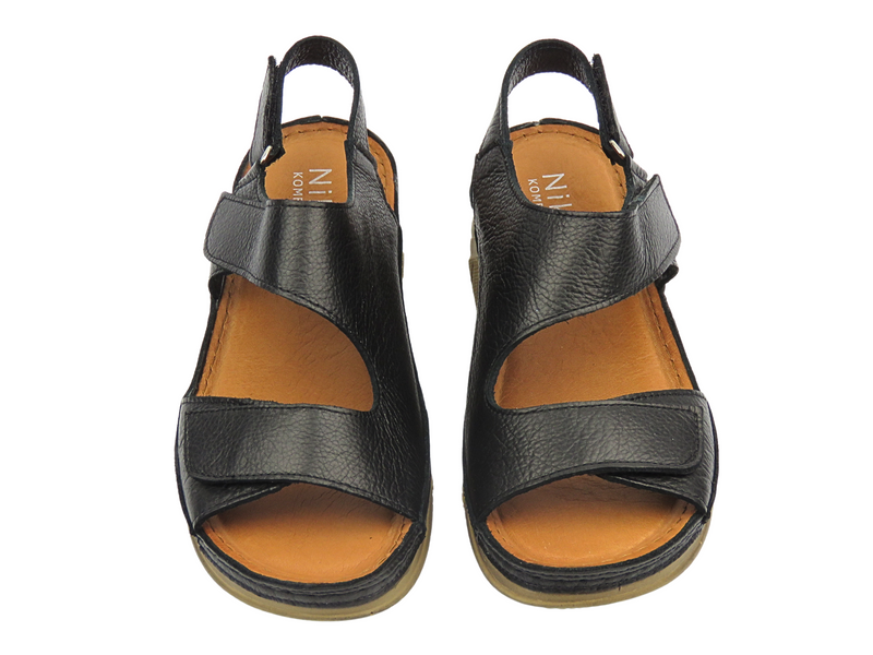 Kožené dámské sandály Cambell 25-00659, zlaté