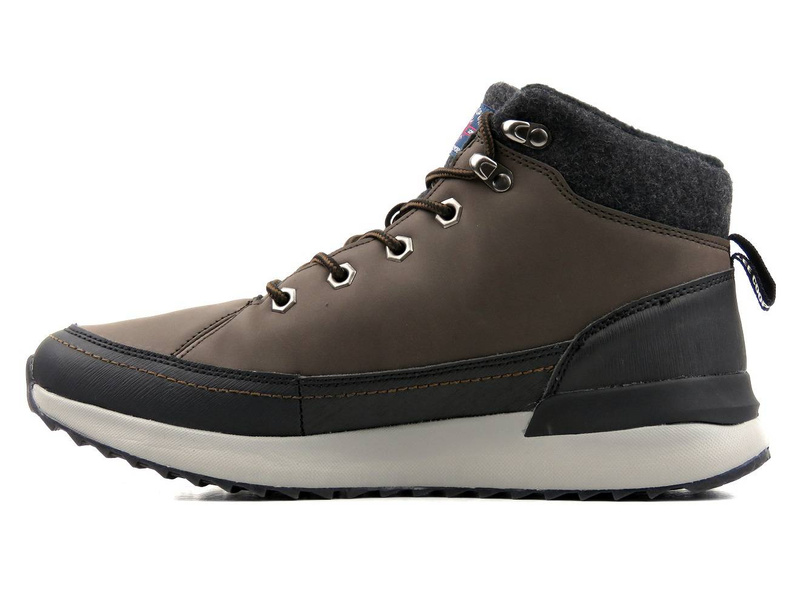 Teplé pánské kotníkové boty se silnou podrážkou - LEE COOPER LCJ-21-01-0532M, hnědé