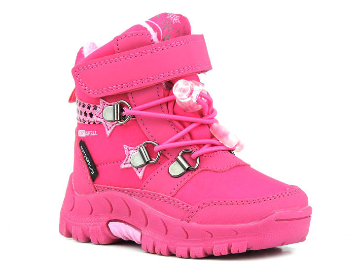 Nepromokavé dětské sněhule - AMERICAN CLUB Softshell HL 68/22, růžové