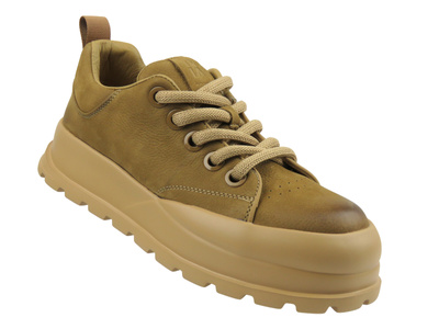 Pánské kožené sneakersy John Doubare 86003, béžové