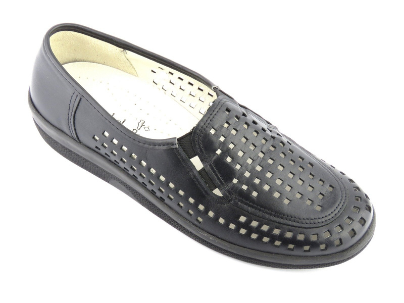 Pohodlná prolamovaná dámská obuv - COMFORTABEL 940823, černá