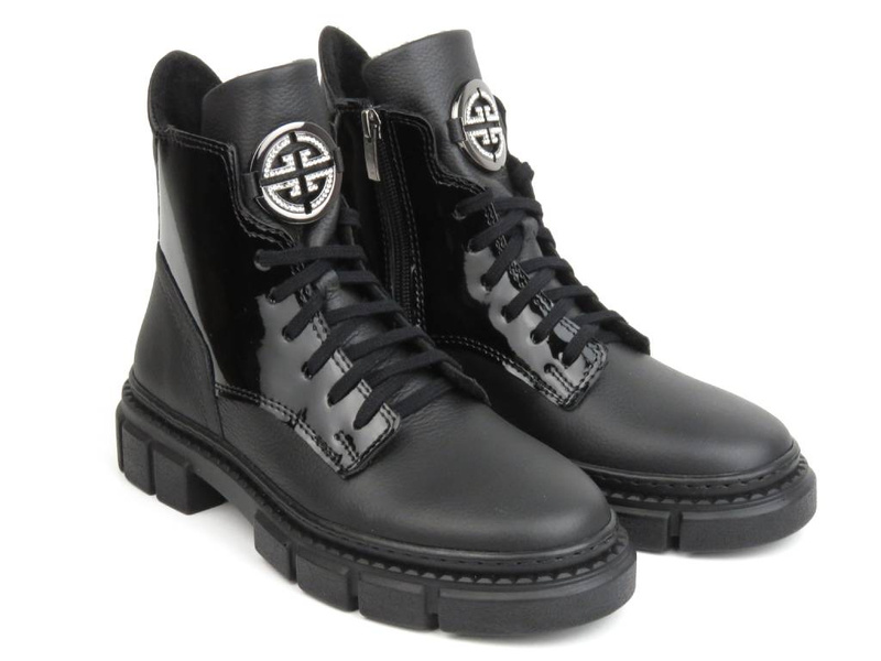 Dámské boty polské značky - Waldi 1169, černé