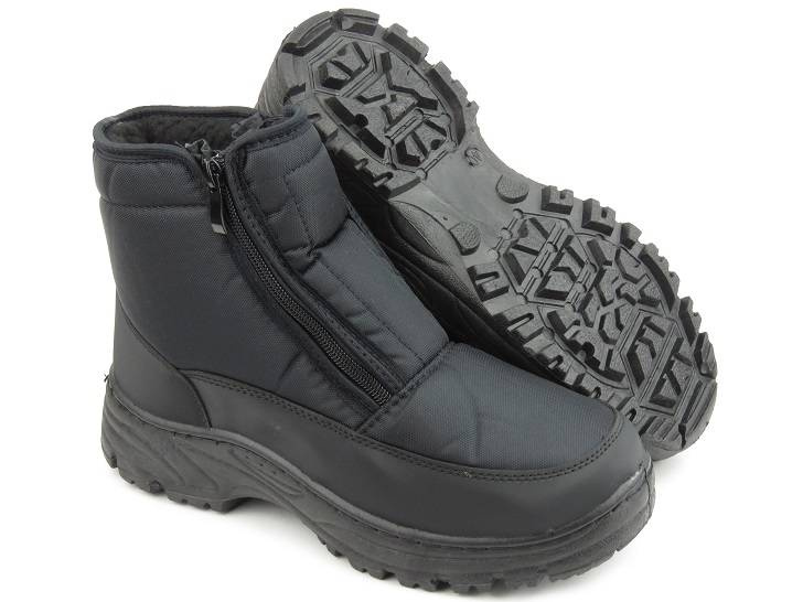 Teplé pánské sněhule se dvěma zipy - NOVINKA 22MN26-5011, černé