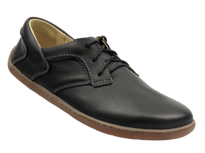 BareFoot kožené minimalistické dámské boty černé Helios Komfort 715-2B