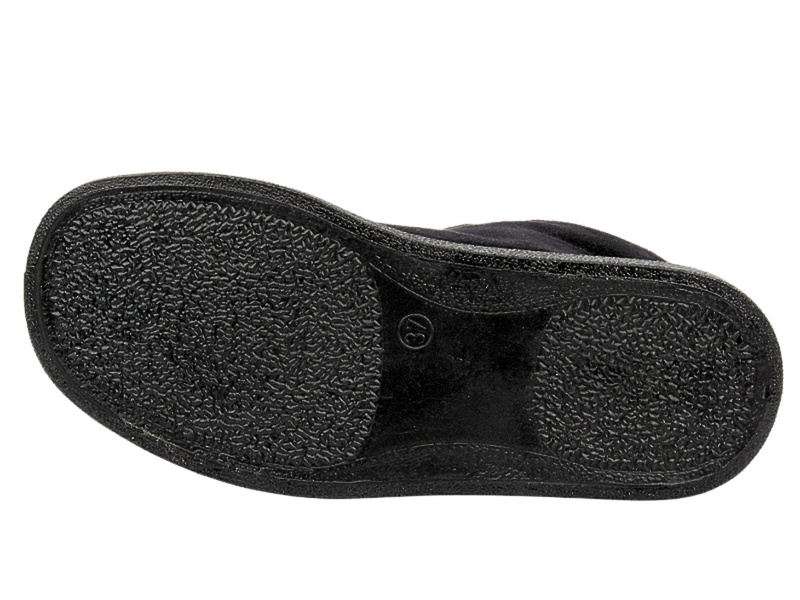 Vysoké, teplé zimní pantofle - BEFADO Dr Orto 996D013, černé