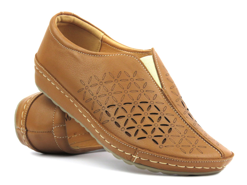 Pohodlná dámská polobotka - Kampa 123/7, hnědá