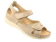 Dámské kožené sandály HELIOS Comfort 163, béžové