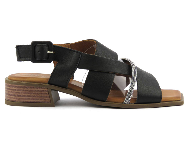 Dámské sandály s hranatou špičkou - VENEZIA 039892176, černé