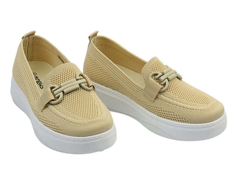 Dámské polobotky, espadrilky béžové News 25TX02-8853