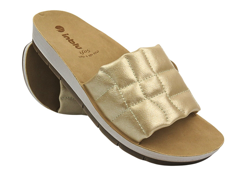 Dámské žabky s flitry - INBLU Mimi, šedé