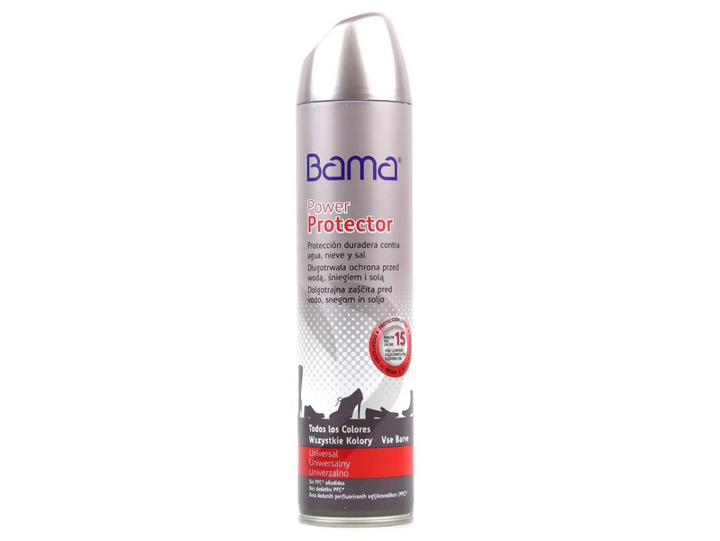 Bezbarvá impregnace Bama Power Protector - nezbytná ochrana obuvi