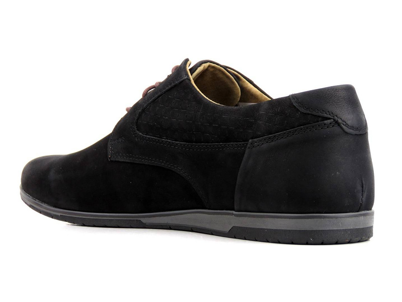 Kožená pánská obuv pro každodenní nošení - RIKO 947, černá