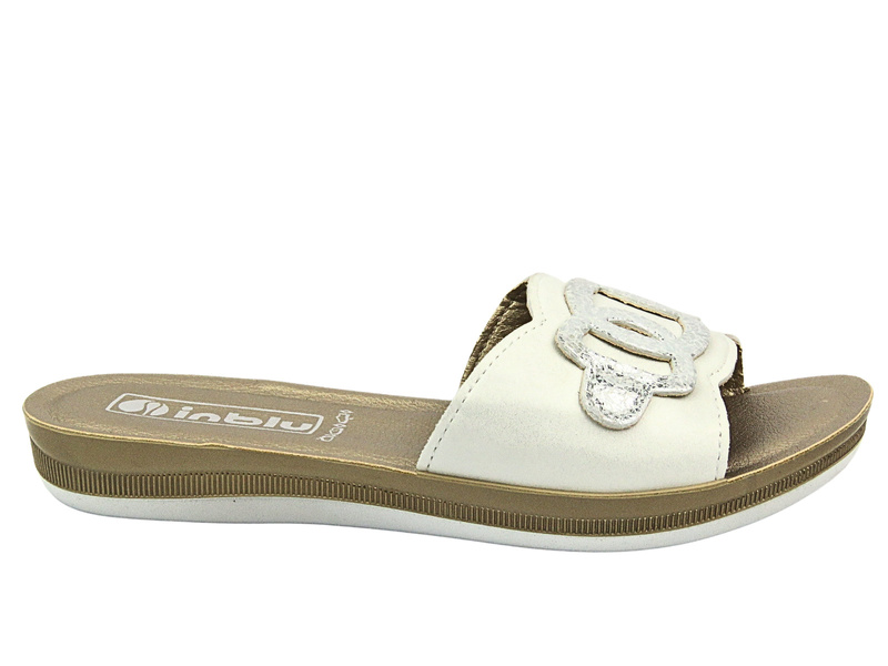 INBLU PONZA Dámské žabky White Slip-on