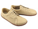 Kožené minimalistické dámské barefoot polobotky Helios Komfort 451, světle béžové