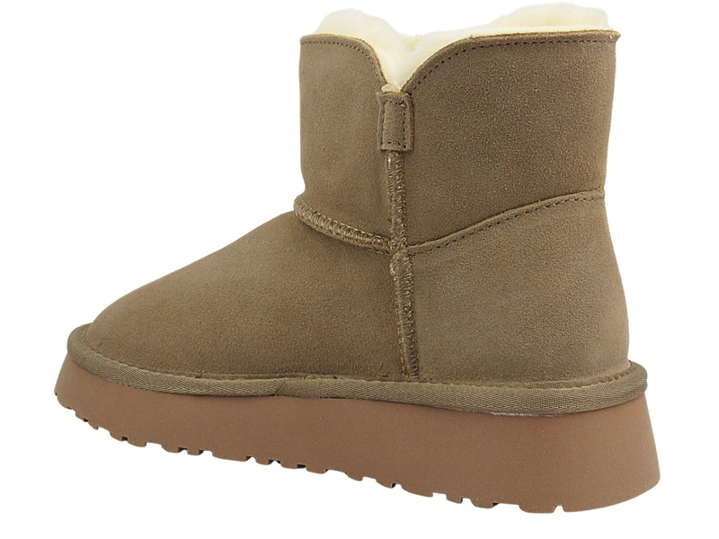 Dámské nazouváky do sněhu - BIG STAR MM274160, béžové