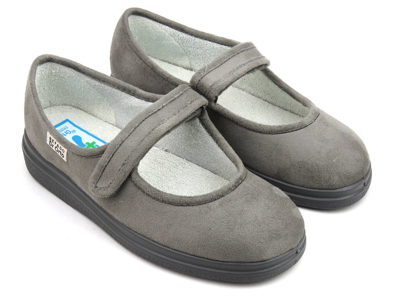 Uzavřené dámské preventivní a zdravotní pantofle - Befado dr Orto 462D001, šedé
