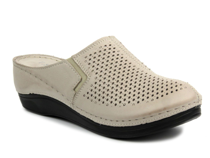Dámské zdravotní žabky s korkovou stélkou - Inblu VR7B, bílá