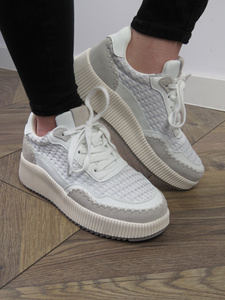 Dámská sportovní obuv na platformě - BRIVIDO SHOES TW0815-09, šedá