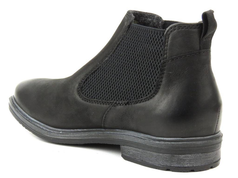 Pánské kožené Chelsea boty BUGATTI 311-A8Z30-3500, černé