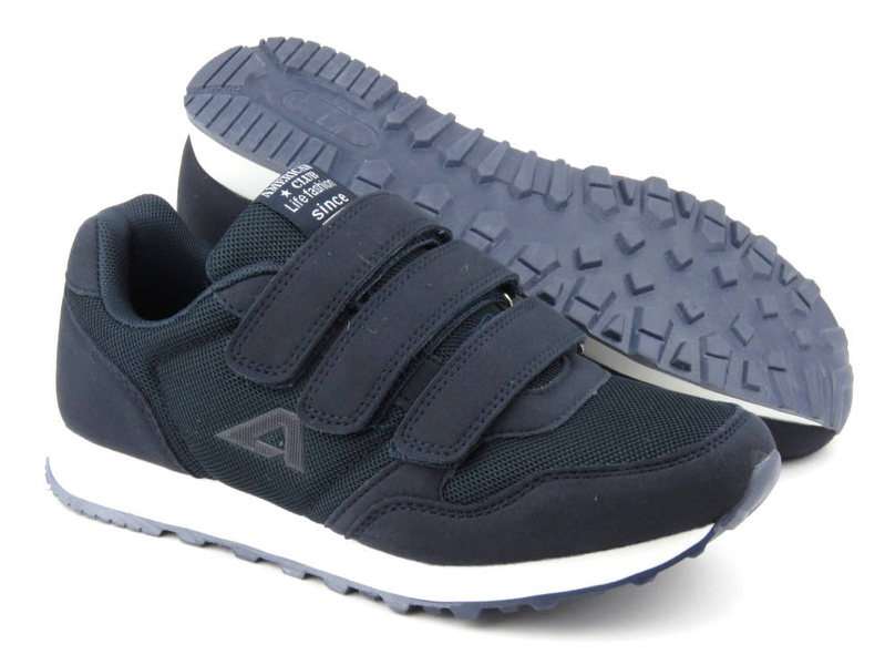 Sportovní obuv a tenisky pro mládež - AMERICAN CLUB WT146/23 / WT147/23, tmavě modrá