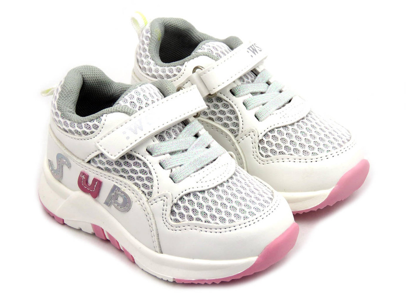 Sportovní obuv, dětské tenisky na suchý zip - WEESTEP R913633321, bílá