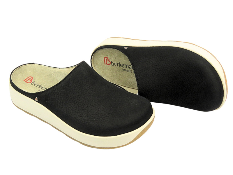 Dámské kožené žabky - BERKEMANN Ella 03900-910, černá