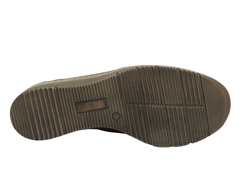 Dámské kožené boty s výřezy - HELIOS Komfort 364, béžová