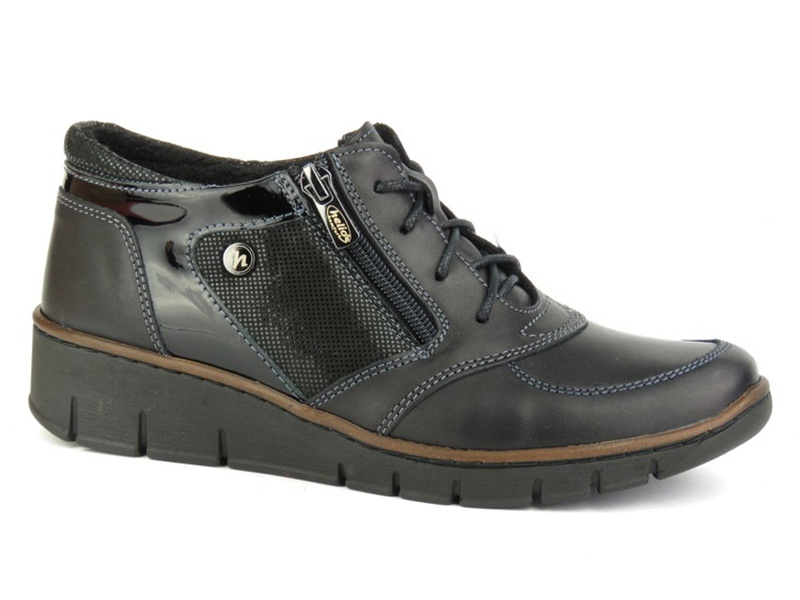 Zateplené dámské kozačky polské značky HELIOS Komfort 536, černé