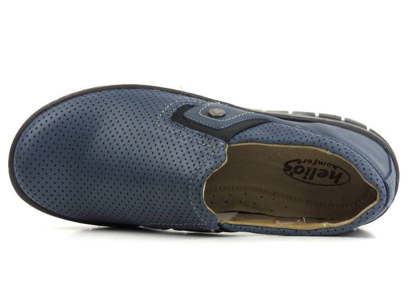 Pohodlné dámské nazouváky - Helios Komfort 329, tmavě modrá