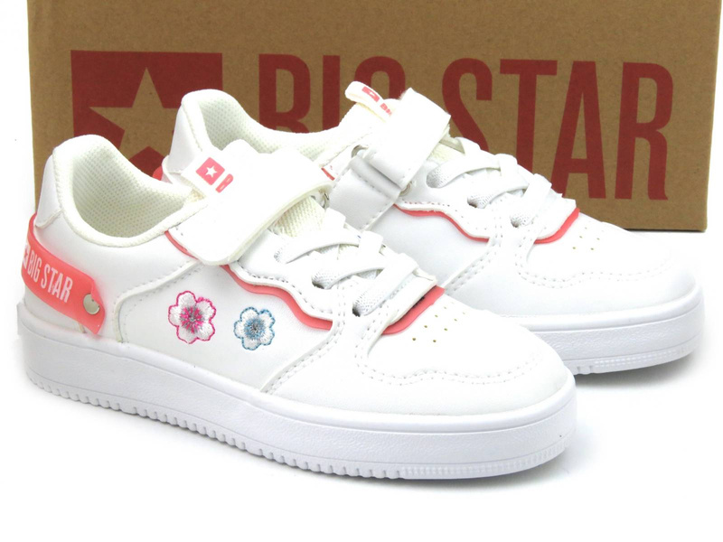 Sportovní boty pro dívky - Big Star JJ374080, bílá