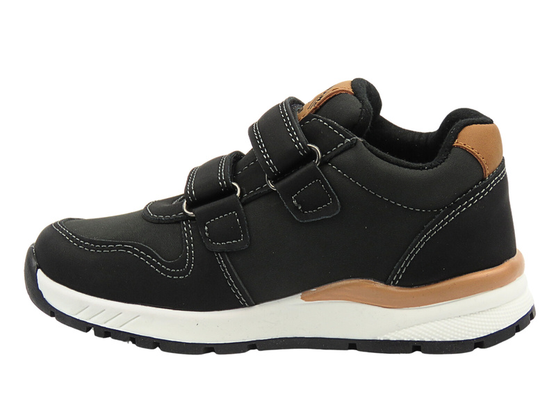 Dětská sportovní obuv na suchý zip černá American Club XD 131