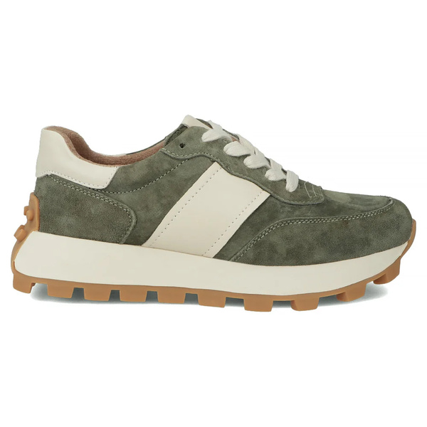 Dámské kožené tenisky khaki Filippo DP7112/25