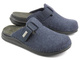 Pánské plstěné pantofle s koženou vsadkou - INBLU VE-02, tmavě modrá