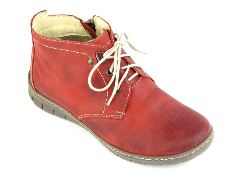 Pohodlná dámská obuv polské značky HELIOS Komfort 501, červená