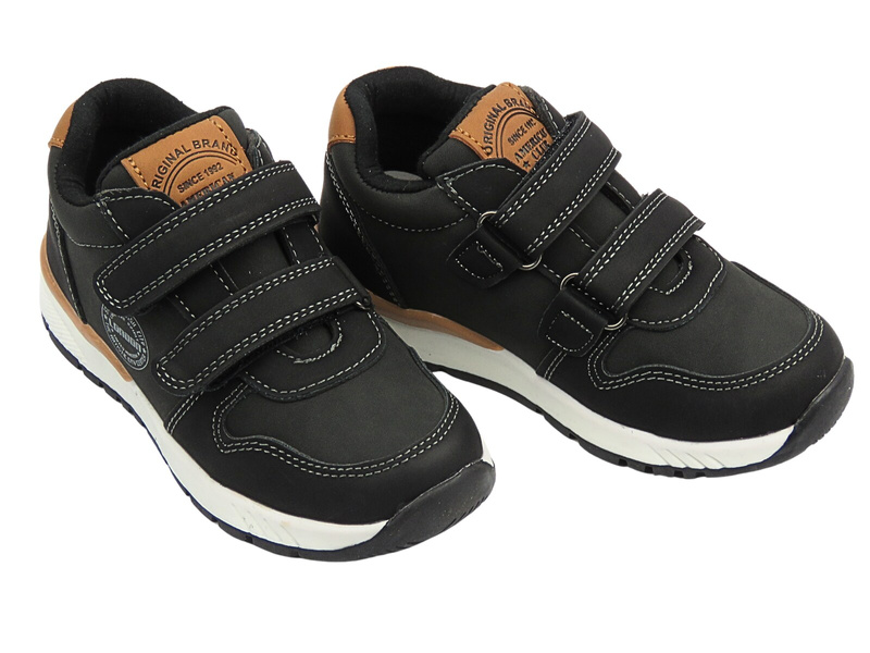 Dětská sportovní obuv na suchý zip černá American Club XD 131