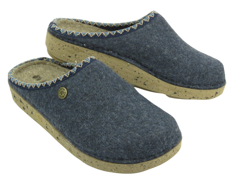 Dámské pantofle s ozdobnými krystaly - INBLU BS-46, modré