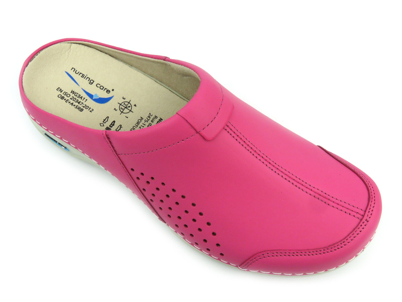 Pohodlné dámské zdravotní žabky - Nursing Care WG3A09, růžové
