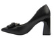Lodičky na podpatku černé Vinceza 62104 s blokovým podpatkem