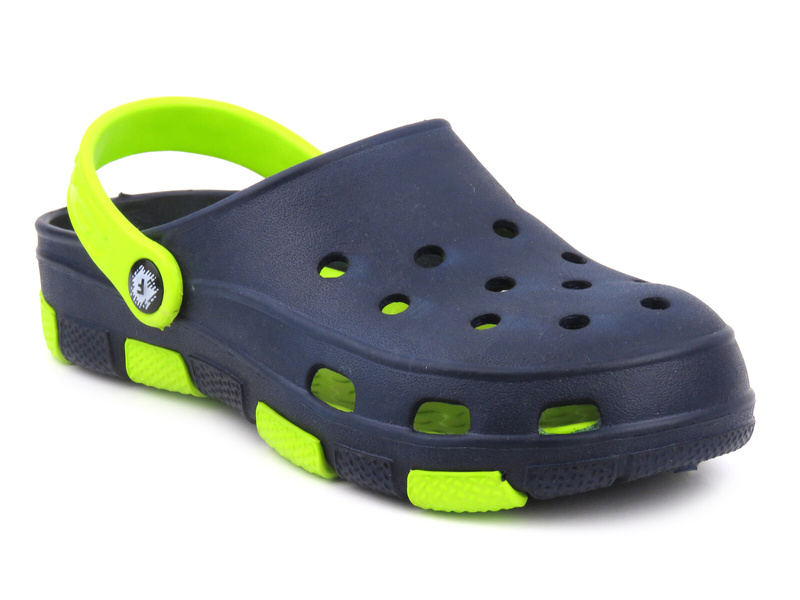 Dětské dřeváky - Realpaks PF-401, PF-402, tmavě modrá a zelená