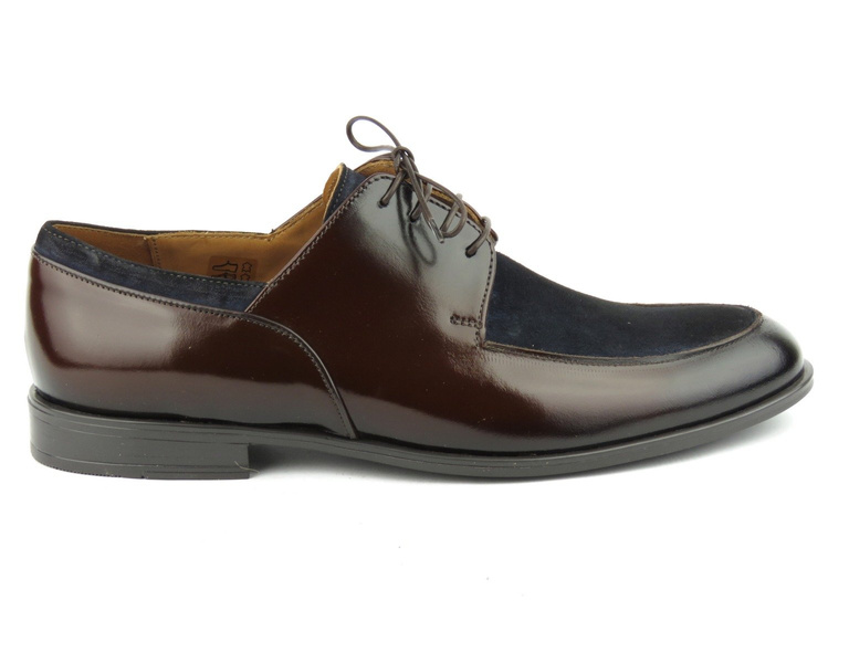 Pánské kapouny z vysoce kvalitní kůže - Conhpol 8502, hnědá