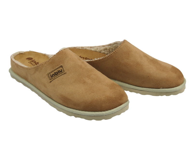 Teplé dámské pantofle – INBLU CS-45, Camel