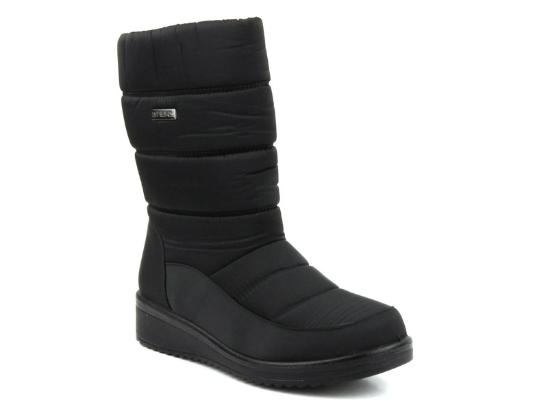 Vysoké dámské sněhule na zip - NOVINKY 22SN26-5028, černé