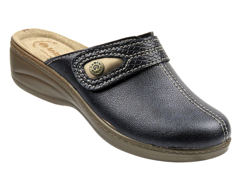 Pohodlné dámské pantofle INBLU LY‑80, tmavě modré